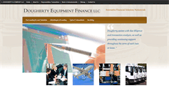 Desktop Screenshot of doughertyequipmentfinance.com